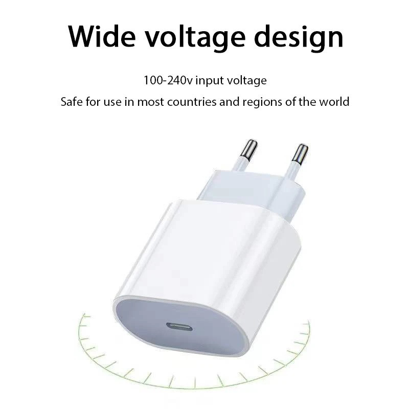 شارژر دیواری 20 وات مدل A2347 به همراه کابل USB-C
