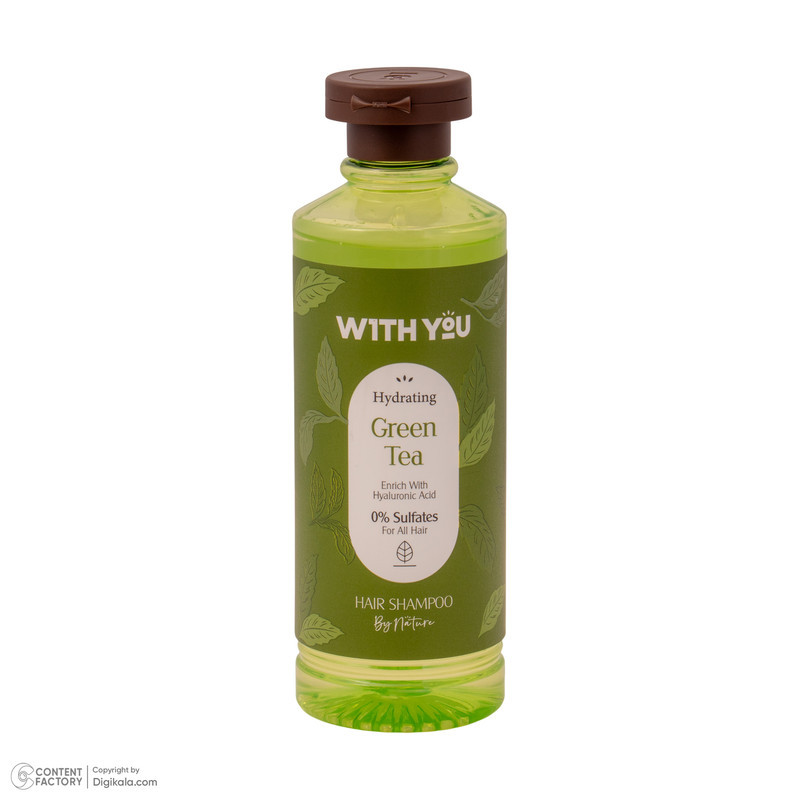 شامپو مو ویت یو مدل Green Tea مناسب برای انواع مو حجم 300 میلی لیتر