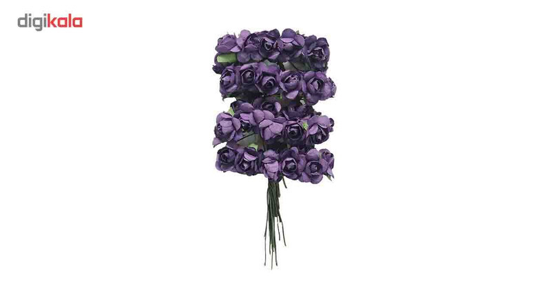 گل کاغذی پرنیان هفت رنگ مدلFlower بسته 40 عددی