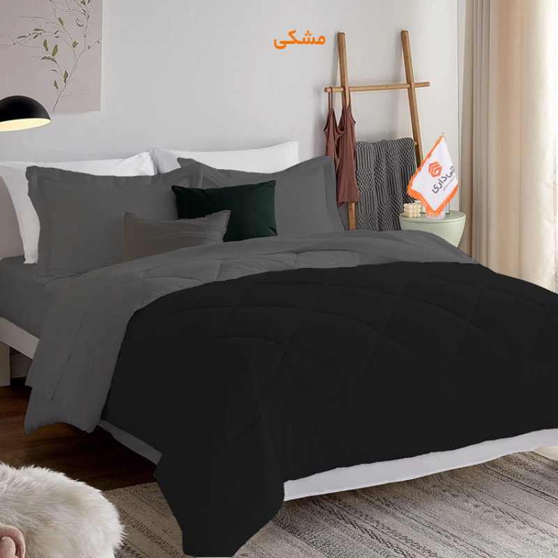 لحاف چیداری مدل دورو یک نفره سایز 190x220 سانتی متر