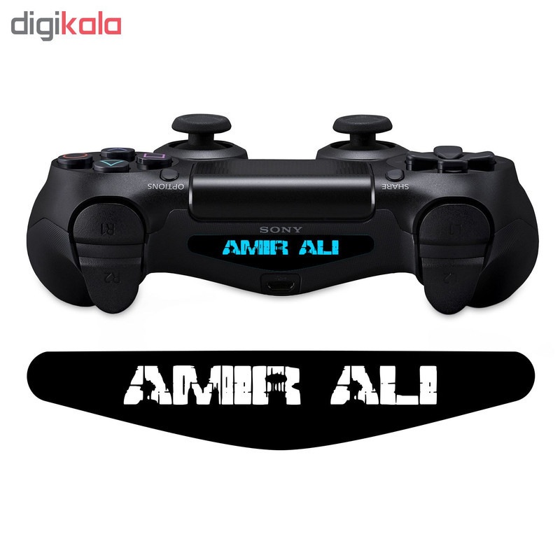 برچسب لایت بار دسته پلی استیشن 4 ونسونی طرح AMIR ALI