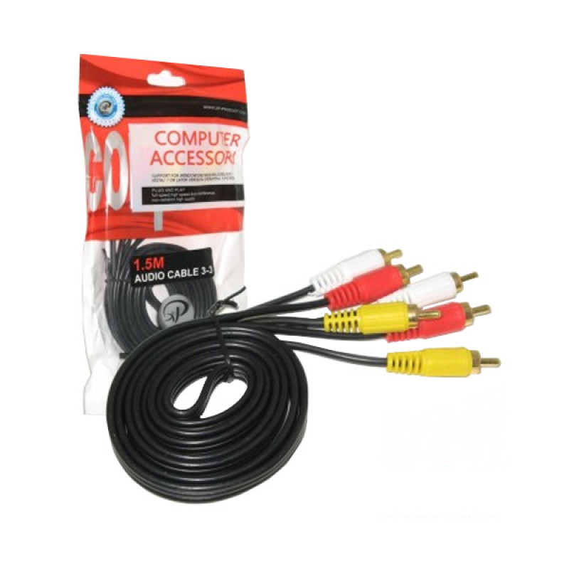 کابل تبدیل 3 به 3 RCA ایکس پی-پروداکت مدل rc 3 طول 1متر