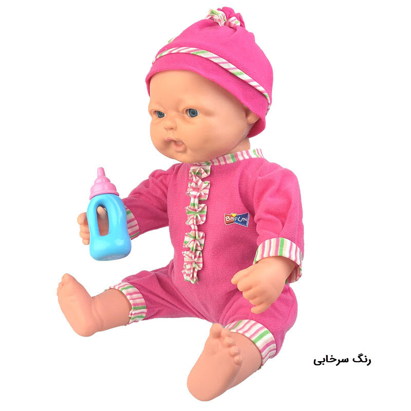 عروسک بلیندا مدل نوزاد شیر خوار Belinda Lovely Baby طرح صورت متحرک ارتفاع 38 سانتی متر