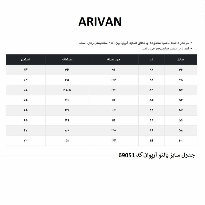 پالتو بلند مردانه آریوان مدل 69051