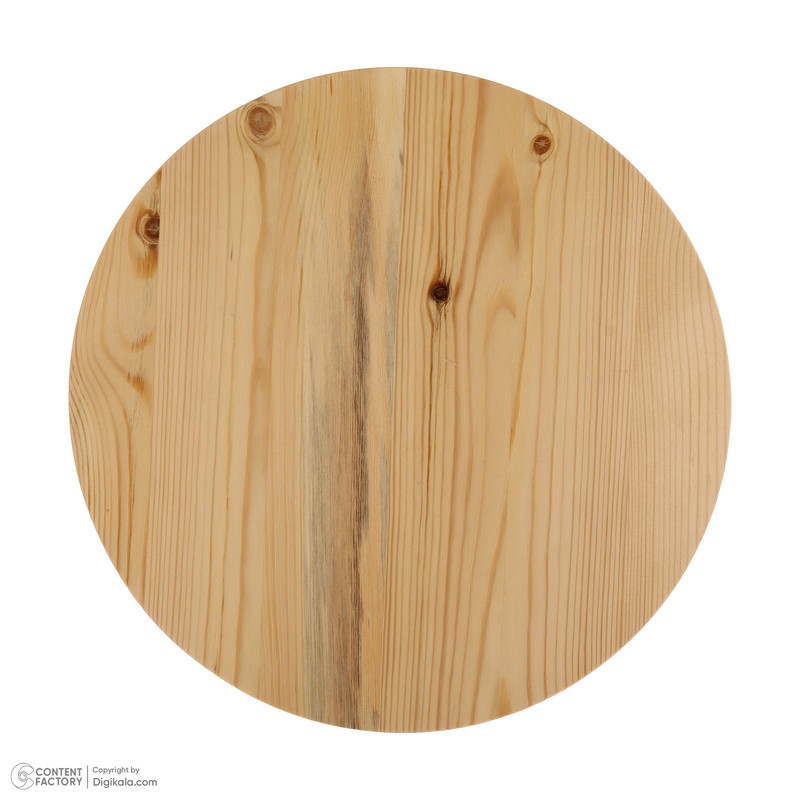 سینی سرو گردان چوبی دایره‌ای 36×36×4 سانتی‌متر، وزن 895 گرم، یک طبقه، مناسب سرو کیک و پیتزا، همراه جعبه، کد 6353460467