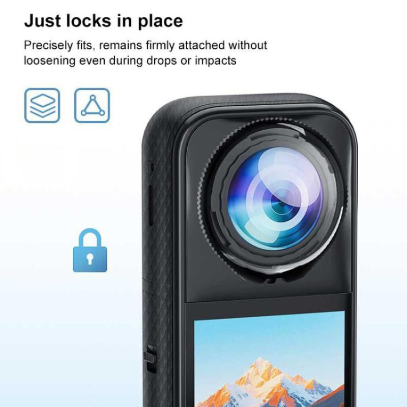 قاب محافظ لنز چرخشی دوربین Insta360 X5 پلوز مدل PU767T