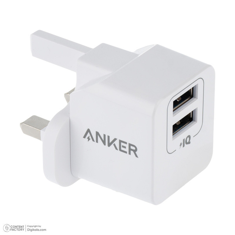 شارژر دیواری 12 وات دو پورت انکر مدل PowerPort Mini A2620