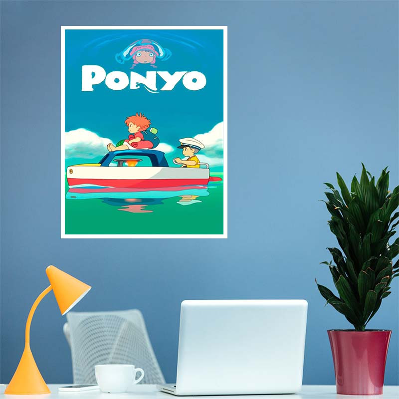 پوستر کارنيکا طرح پونیو Ponyo کد 85356 مجموعه 8 عددی