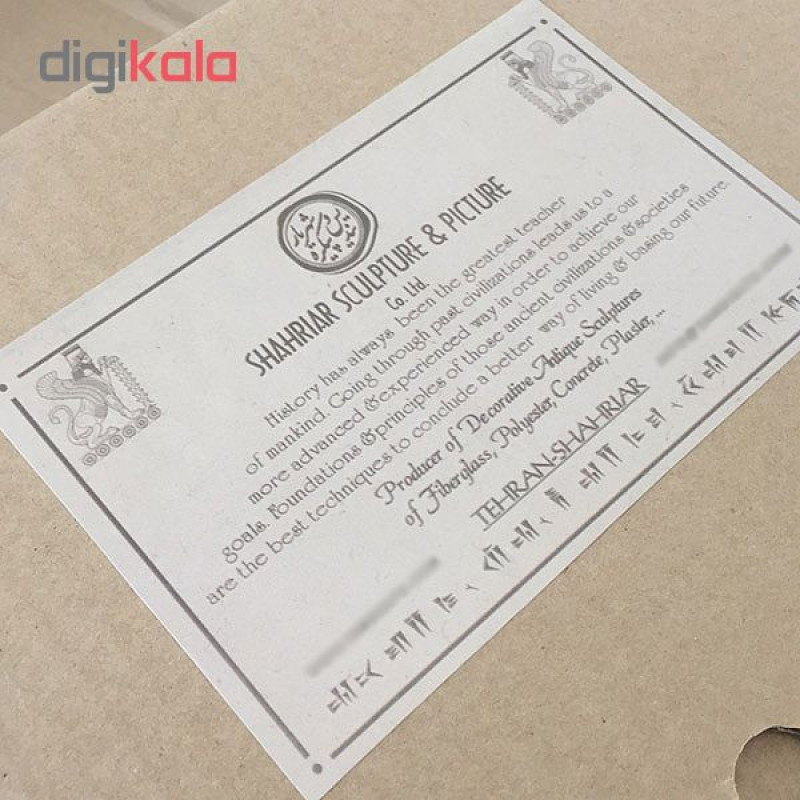 مجسمه تندیس و پیکره شهریار مدل تندیس شاهزاده اشکانی شمی کد MO1360 سایز بزرگ