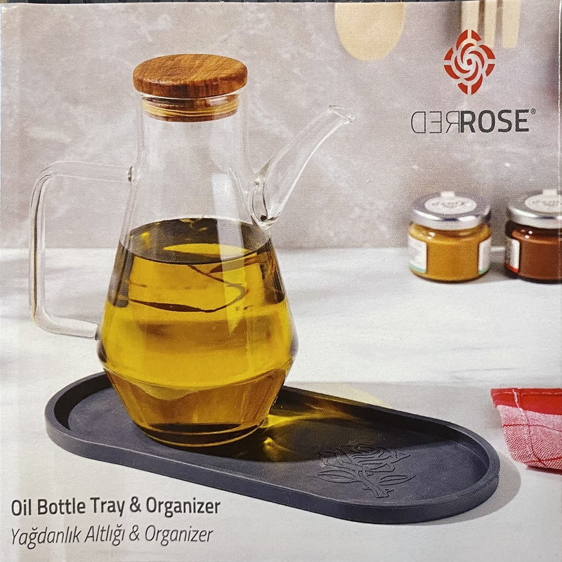 نظم‌دهنده سیلیکونی مخصوص بطری روغن و ادویه مدل OIL GP-164 مقاوم در برابر رطوبت و لغزش، طراحی باریک و چندمنظوره