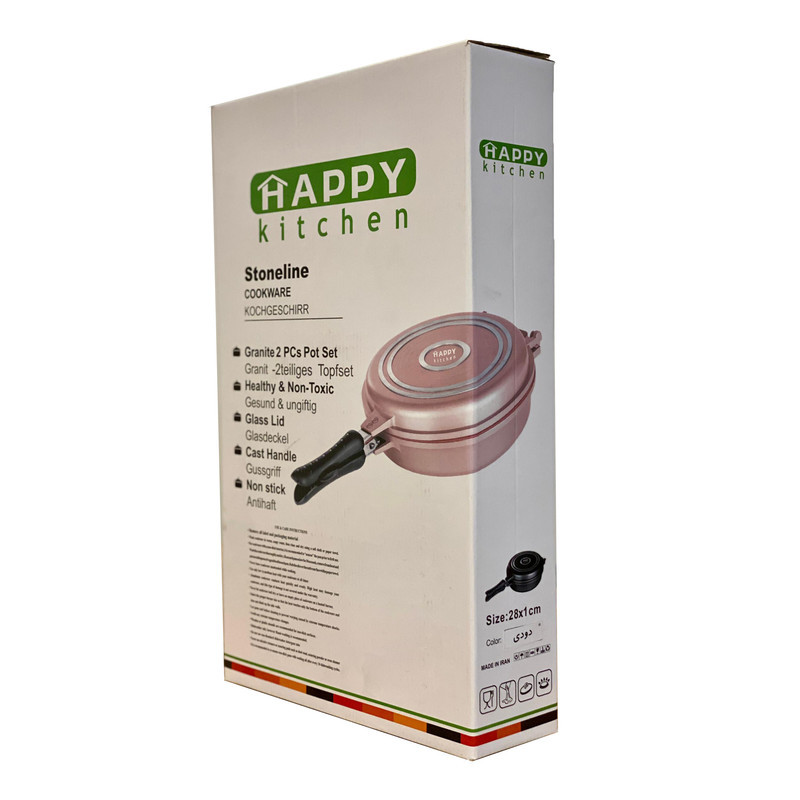 تابه گرانیت هپی کیچن مدل Stoneline COOKWARE سایز 28