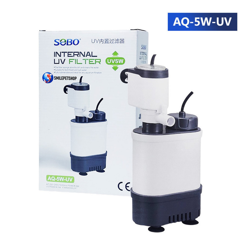 فیلتر داخلی آکواریوم سوبو مدل یووی دار AQ-5W-UV
