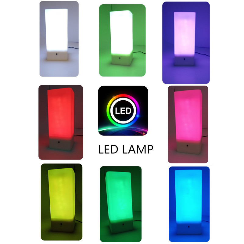 آباژور رومیزی مدل چراغ خواب هوشمند RGB E3
