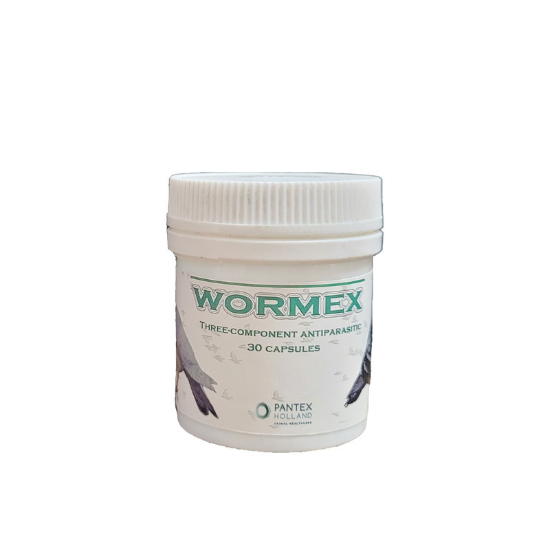 کپسول ضد انگل کبوتر پنتکس مدل wormex بسته 30 عددی
