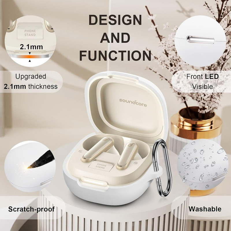 کاور آکوآرا مدل Silicone مناسب برای کیس هدفون بیسیم انکر Soundcore P40i