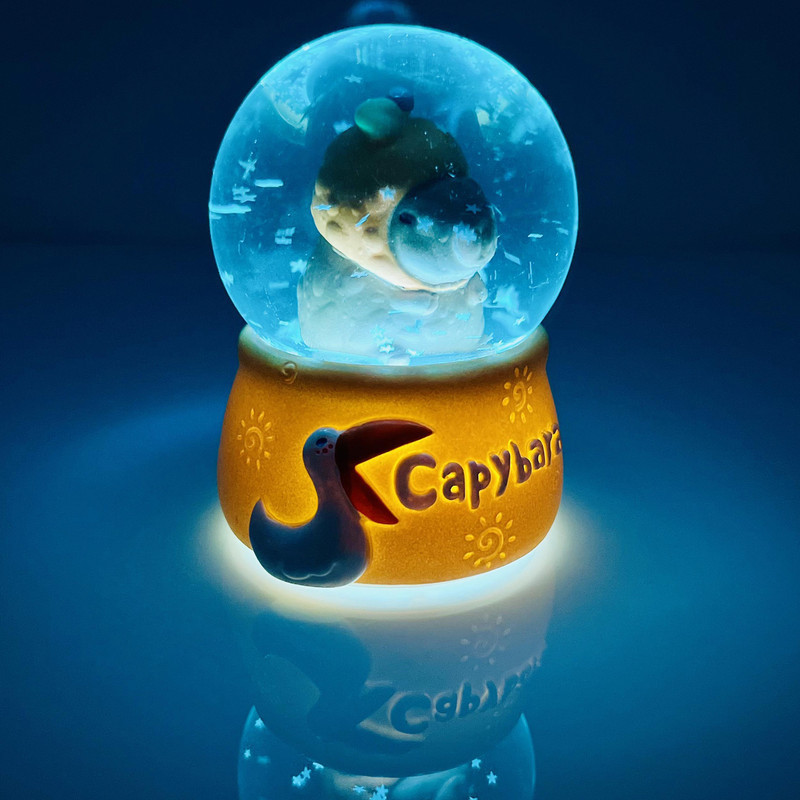 گوی مدل چراغدار Capybara طرح کوالا هویج عاشق کد D1623.11.S600