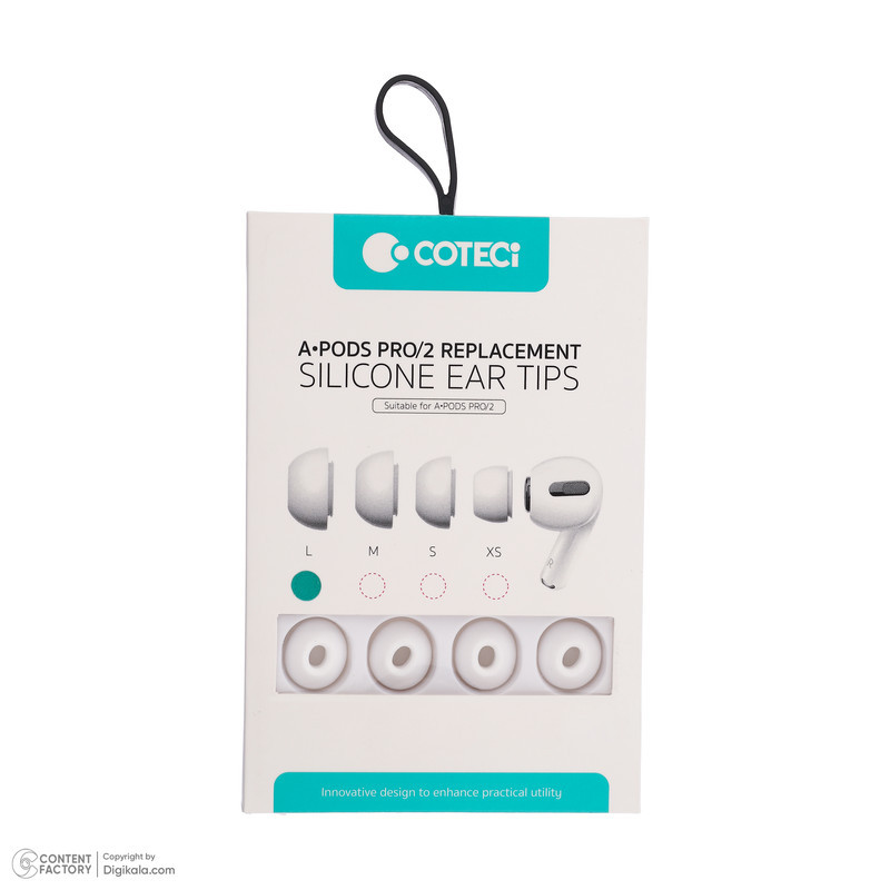 سری هندزفری کوتتسی مدل 73051-L مناسب برای هدفون بلوتوثی اپل Airpods Pro2 بسته 8 عددی