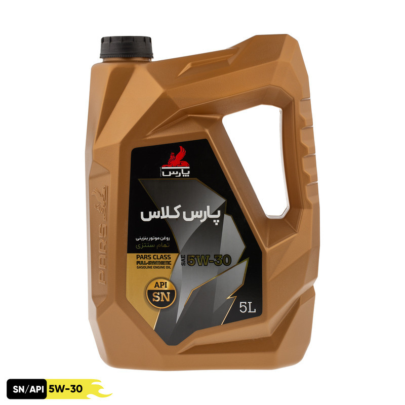 روغن موتور خودرو بنزینی نفت پارس مدل SN 5W30 Renew حجم 5 لیتر