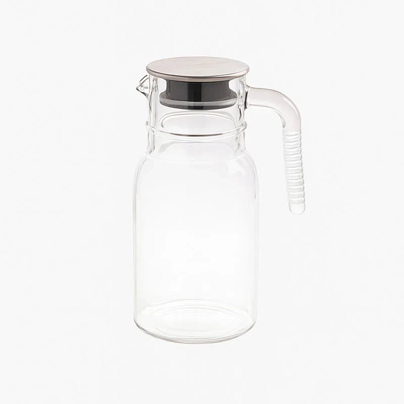 پارچ لیمون مدل شیشه ای درب استیل کد H2349