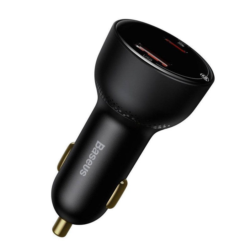 شارژر فندکی باسئوس مدل Digital Display PPS 100W به همراه کابل تبدیل USB-C