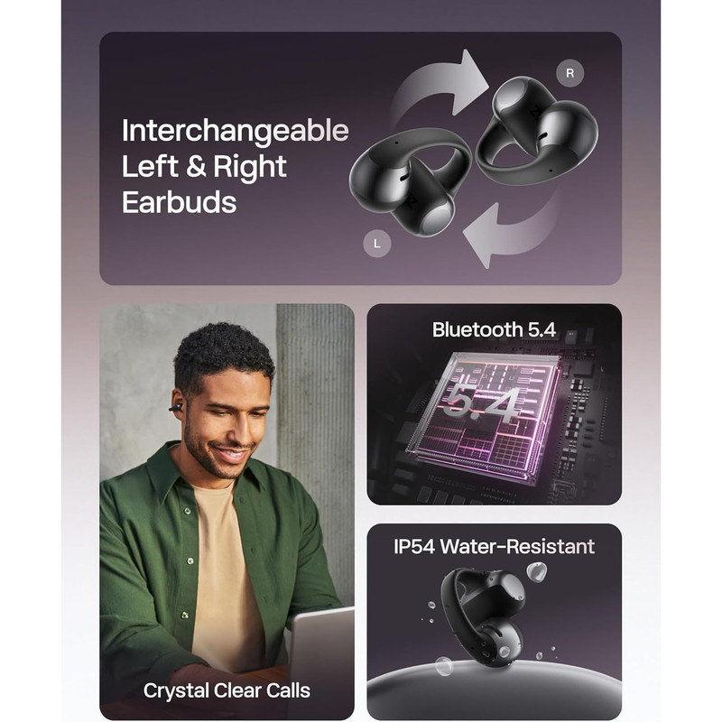 هدفون بی سیم افترشوکز مدل OPEN DOTS ONE