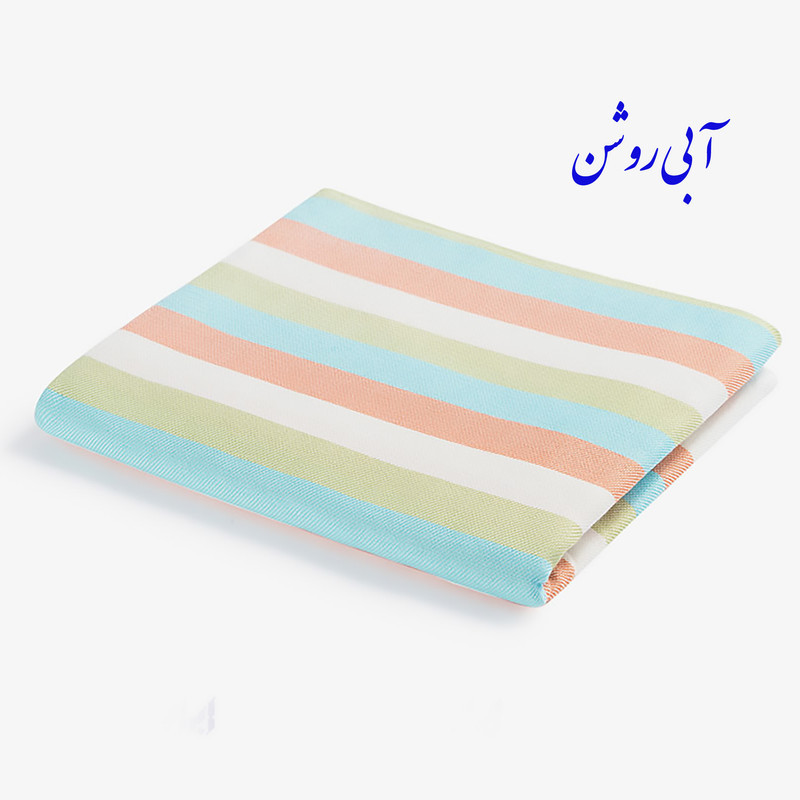حوله حمام ابراهیمی یزد مدل رنگینک سایز 160x110 سانتی متر