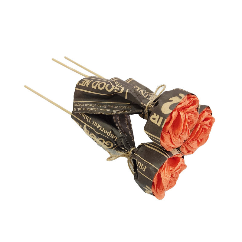 دسته گل مصنوعی مدل هدیه کد I24V مجموعه 3 عددی