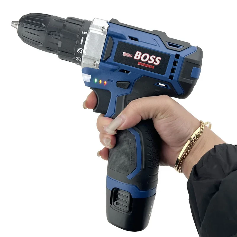 دریل پیچ گوشتی سه نظام 10 میلیمتری 18 ولت باس مدل new Li-ion18v