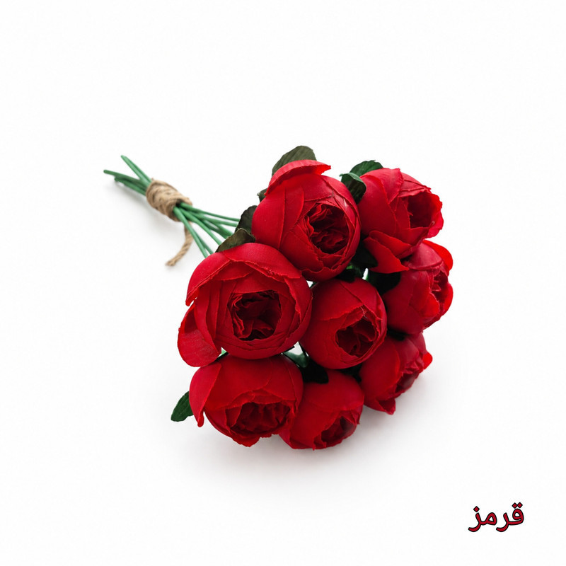 دسته گل مصنوعی مدل پیونی کوچک ۸ شاخه