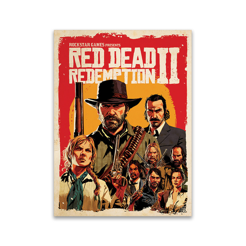 تابلو شاسی مدل رد دد ریدمپشن Red Dead Redemption کد GA1002