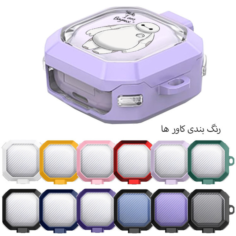 کاور طرح Big Hero مناسب برای کیس هدفون سامسونگ Galaxy Buds Live  Buds Pro  Buds 2  Buds 2 Pro