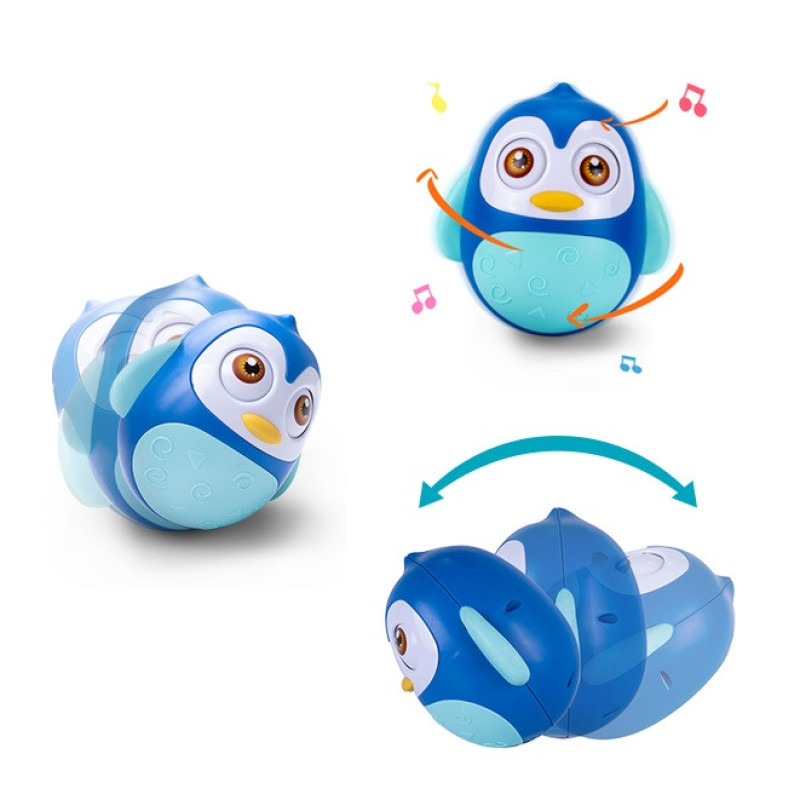 جغجغه هانگر مدل پنگوئن تعادلی طرح Roly Poly Penguin