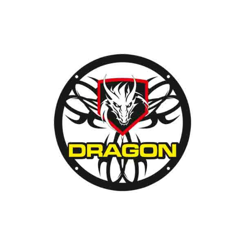 قاب میدرنج خودرو طرح DRAGON مناسب برای میدرنج 8 اینچ بسته 2 عددی