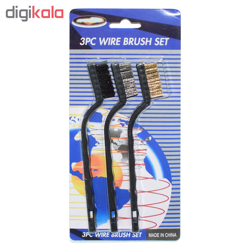 فرچه مدل Wire Brush بسته 3 عددی