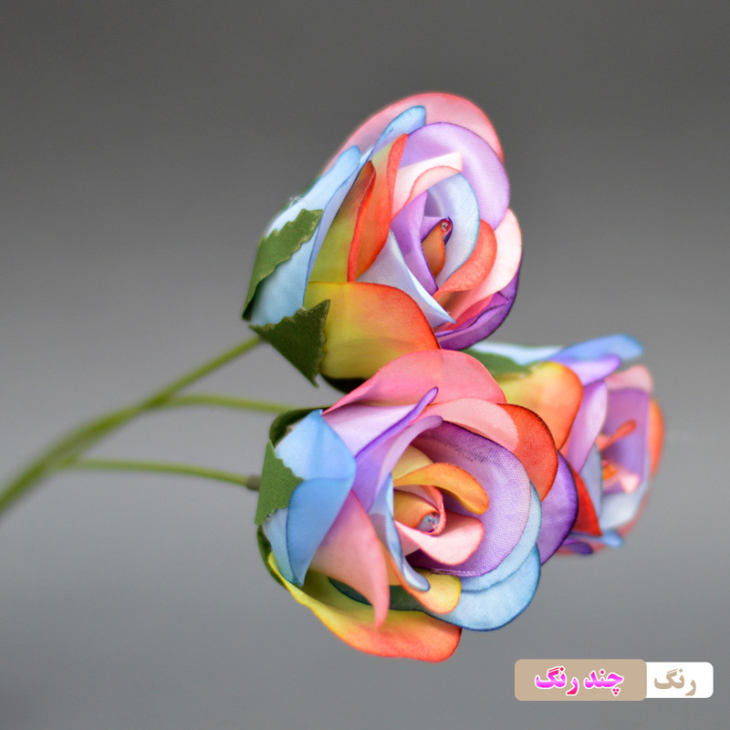 گل مصنوعی مدل سرگل رز بسته ده عددی