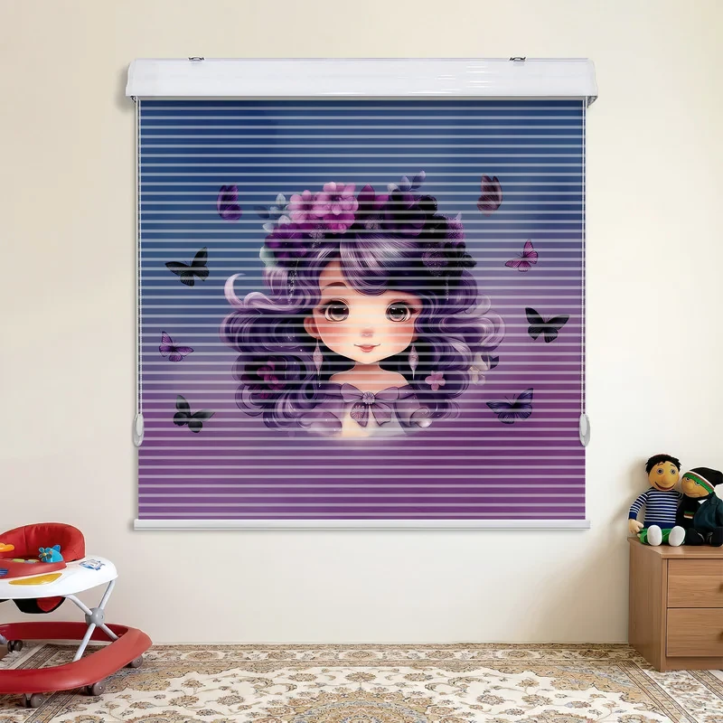 پرده زبرا مدل شب و روز زبران سایز 150 × 120 سانتی‌متر