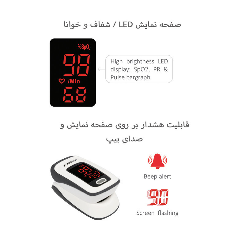 پالس اکسیمتر جامپر مدل JPD-500E