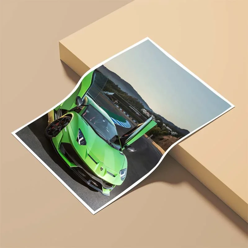 پوستر کارنيکا طرح لامبورگینی اونتادور Lamborghini Aventador کد 17995 مجموعه 8 عددی