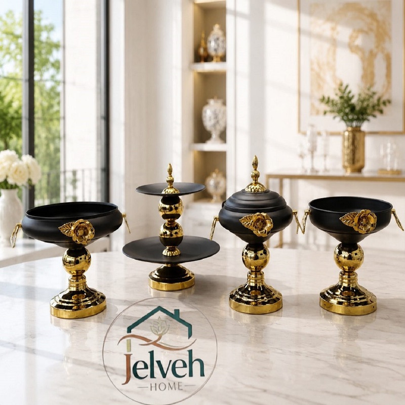 سرویس پذیرایی 4 پارچه  مدل ویونا گلدار
