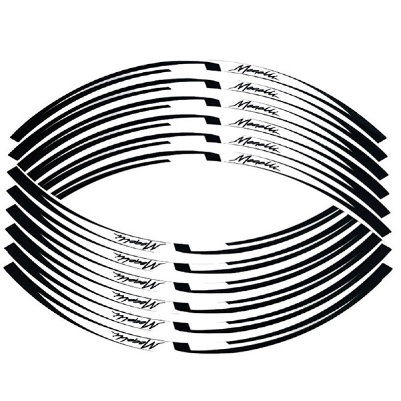 برچسب دور رینگ موتور سیکلت وارون مدل W-60-WH مناسب برای مگلی بسته 12 عددی