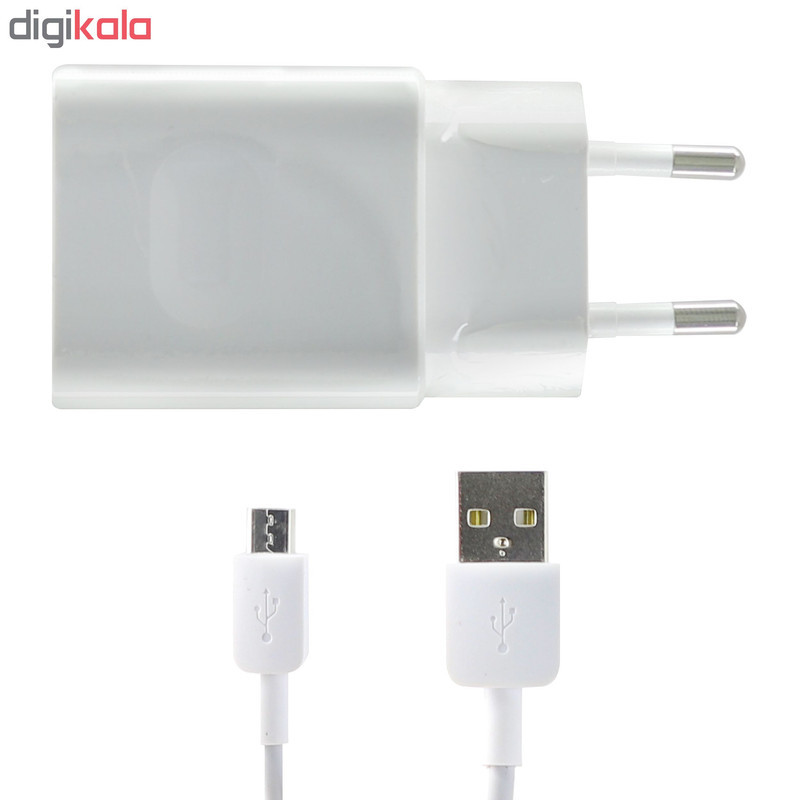 شارژر دیواری مدل HW-050200E01 به همراه کابل تبدیل microUSB