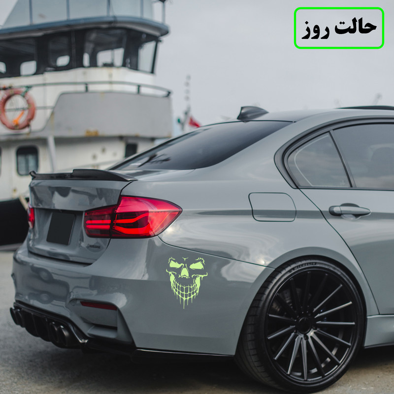 برچسب بدنه خودرو مدل شب تاب طرح روح سوار کدCK