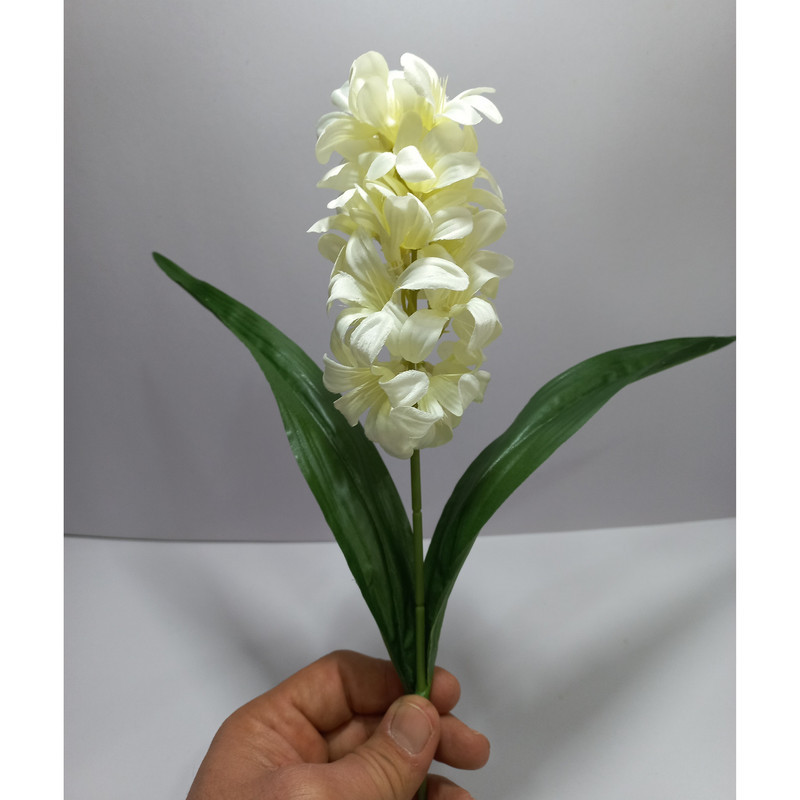 گل مصنوعی PA.1041 شاخه سنبل ارتفاع 35 سانتی‌متر، جنس پارچه و قابلیت شستشو، دارای 2 برگ