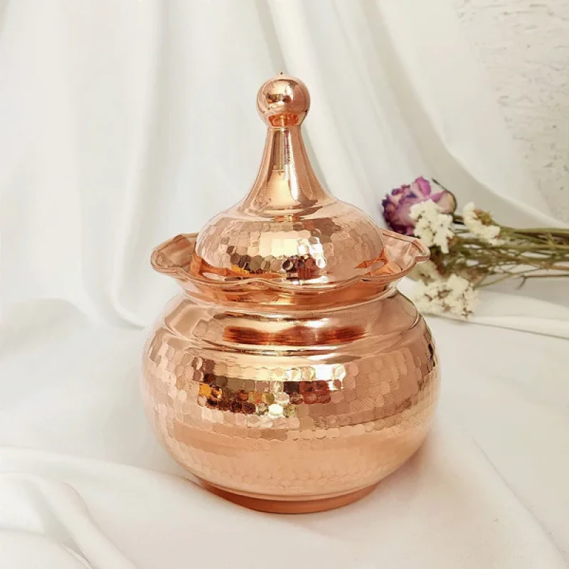 شکلات خوری مسی مدل لاله کد ZH283.1