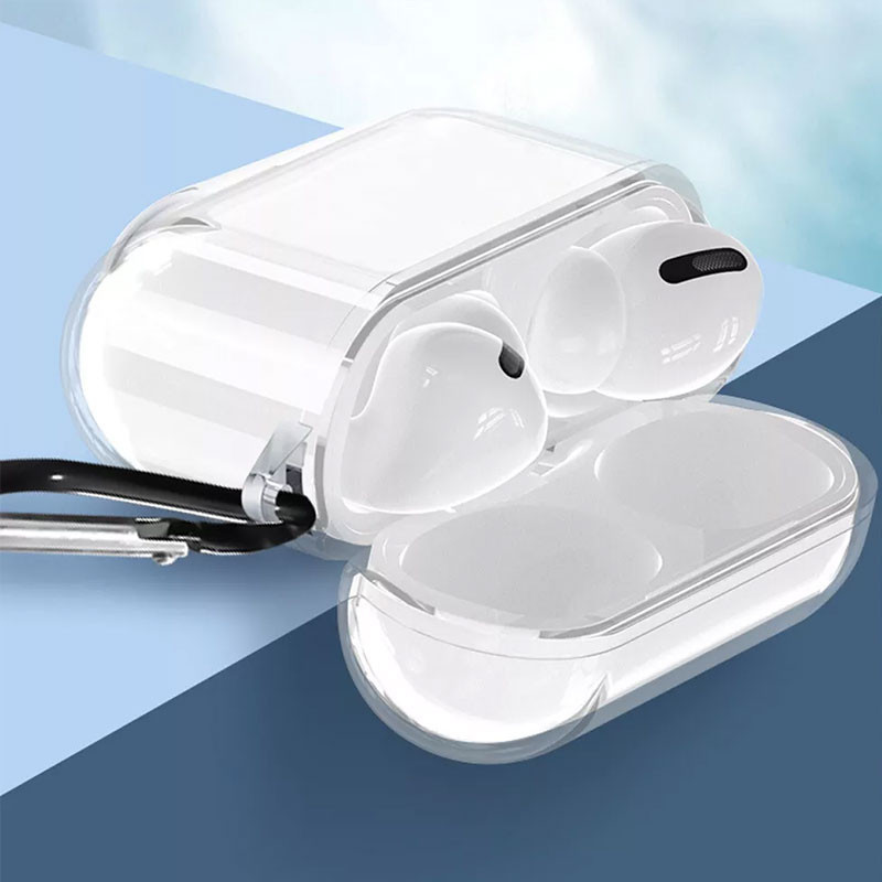 کاور گوف مدل Clear Case مناسب برای کیس Airpods Pro 3 به همراه آویز