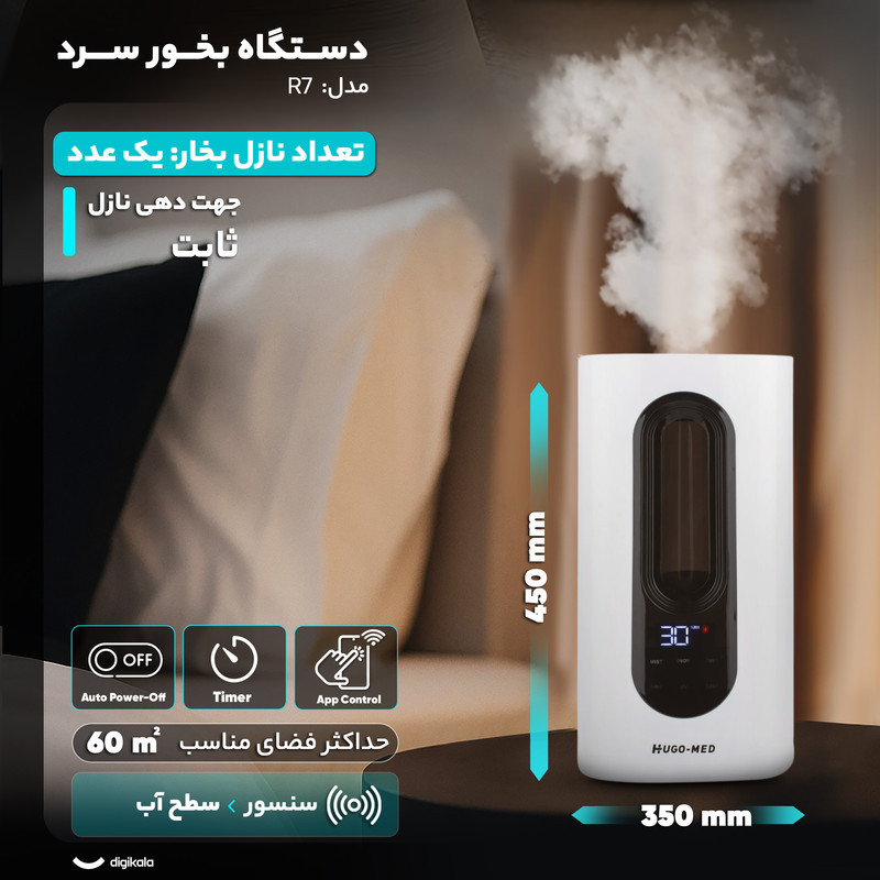دستگاه بخور سرد هوگو مد مدل R7