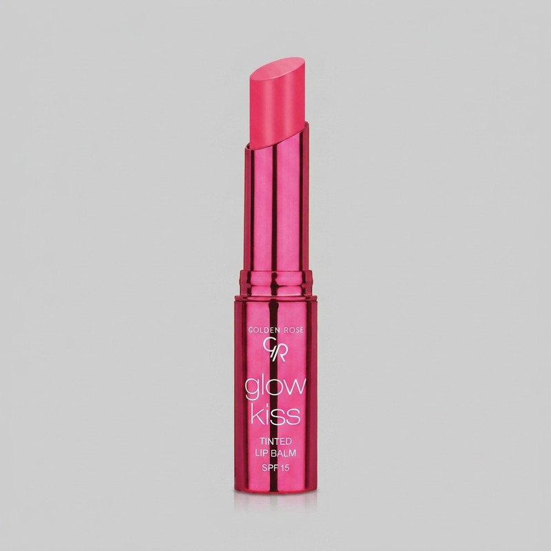 بالم لب ماتیکی گلدن رز مدل TINTED شماره 03 بافت نرم و سبک، محافظت SPF 15، حاوی ویتامین E و هیالورونیک اسید، مرطوب‌کننده و ضد خشکی، ماندگاری بالا و نمای نهایی براق