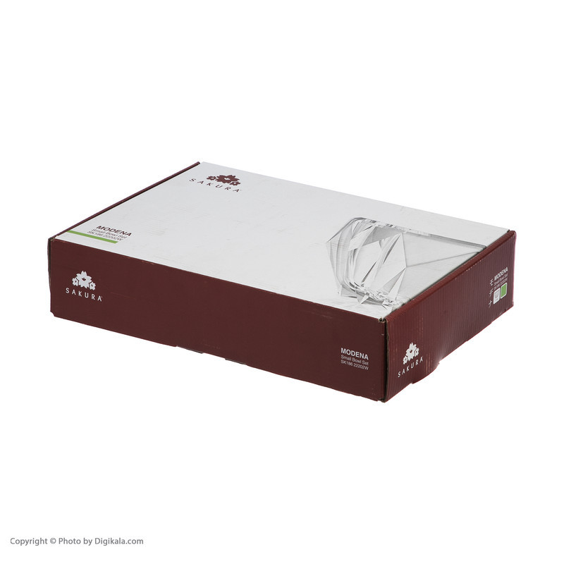 پیاله ماست خوری ساکورا مدل مودنا کد SK18622202W بسته 6 عددی