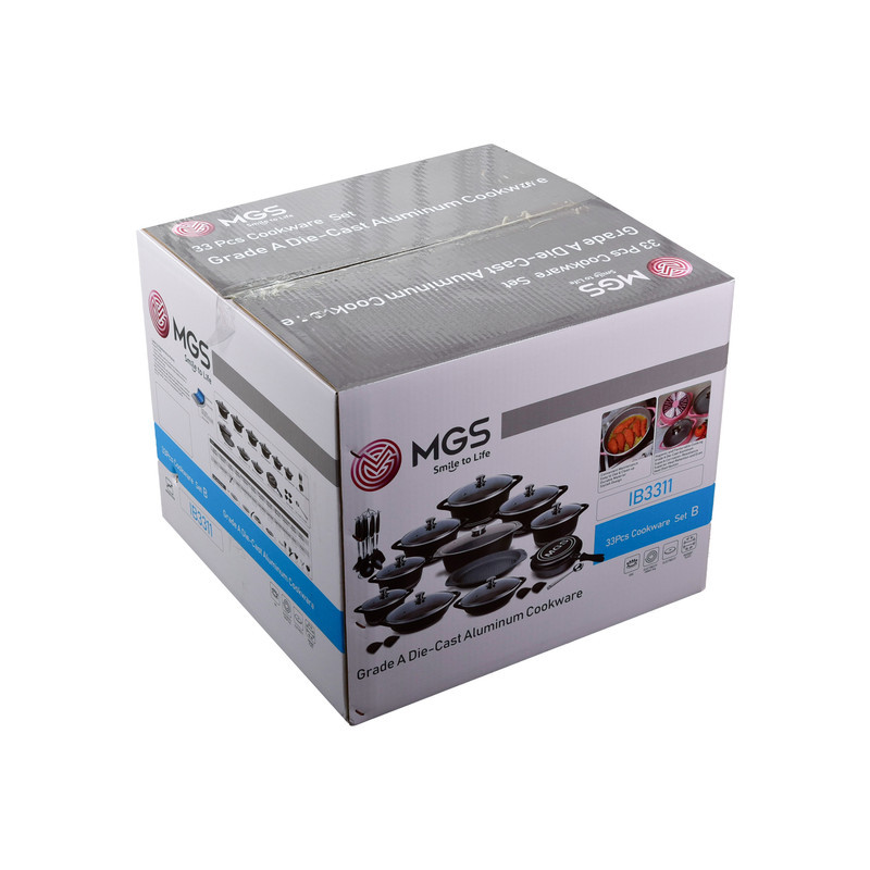 سرویس پخت و پز 33 پارچه ام جی اس طرح ایتالیاB کد800187