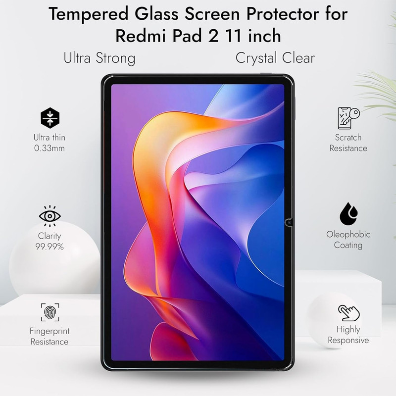 محافظ صفحه نمایش شیشه ای بادیگارد مدل TabG مناسب برای تبلت شیائومی Redmi Pad 2 11 inch
